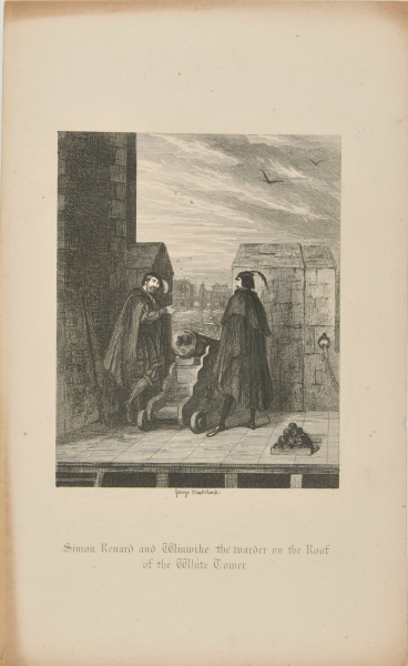 SIMON RENARD AND WINWIKE THE WARDER ON THE ROOF OF THE WHITE TOWER