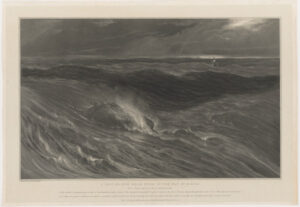 A Ship on Her Beam Ends in the Bay of Biscay