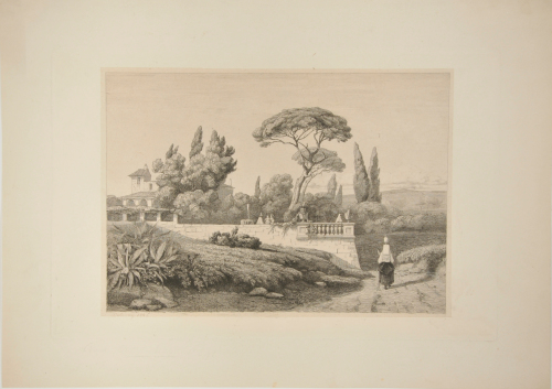 VIEW OF A VILLA IN THE ITALIAN COUNTRYSIDE