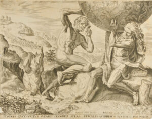 The Labors of Hercules (No. 10 Hercules upholding the Dome of the Heavens)