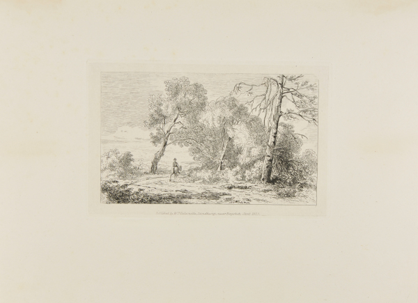 LANDSCAPE WITH MAN ON HORSEBACK