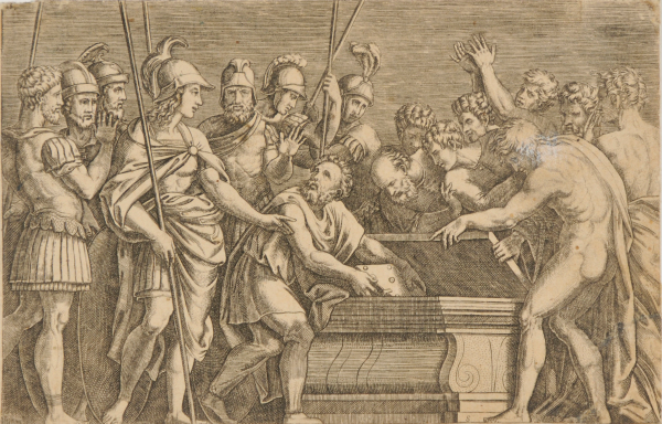 ALEXANDER HAVING THE POEMS OF HOMER PLACED IN THE CHEST OF DARIUS