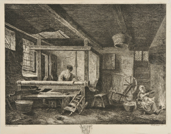 Interior, with Man at a Loom