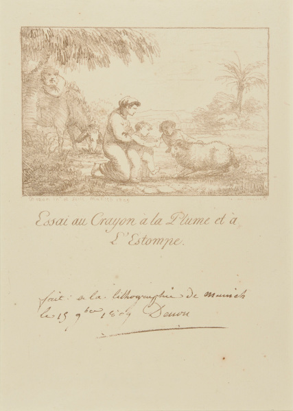 Essai au Grayon a la Plume et a L’Estompe