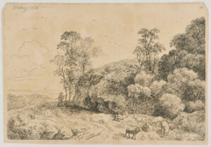 The Sleeping Shepherd with a Herd of Sheep