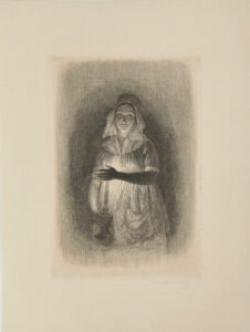 Woman Holding a Candle