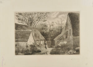 Barnyard, with Peasant Woman