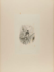 Young Boy Sitting on the Mast of a Sailing Vessel