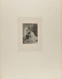 Young Roman Couple Sitting on the Steps of a Temple