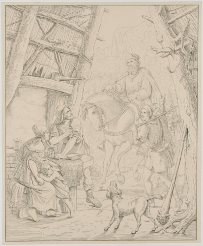 Charlemagne in the Charcoal Burner's Hut