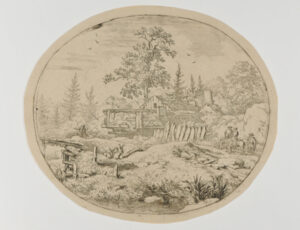 Landscape with a Wooden Bridge