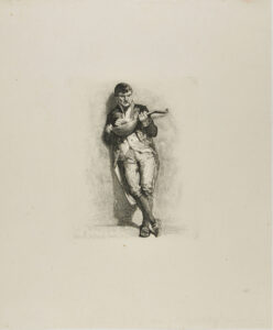 Spaniard Playing on a Mandolin