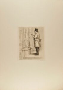 Old Man Looking into R.M. Lindsay’s Shop Window