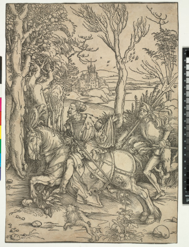 THE KNIGHT ON HORSEBACK AND THE LANSQUENET