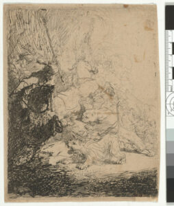 The Small Lion Hunt (with two lions)