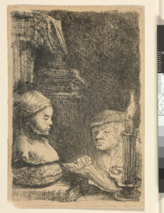 Man Drawing from a Cast