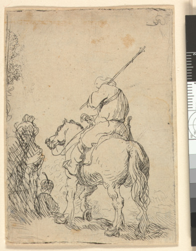 A TURBANED SOLDIER ON HORSEBACK