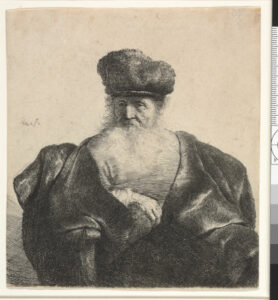 Old Man with Beard, Fur Cap, and Velvet Cloak