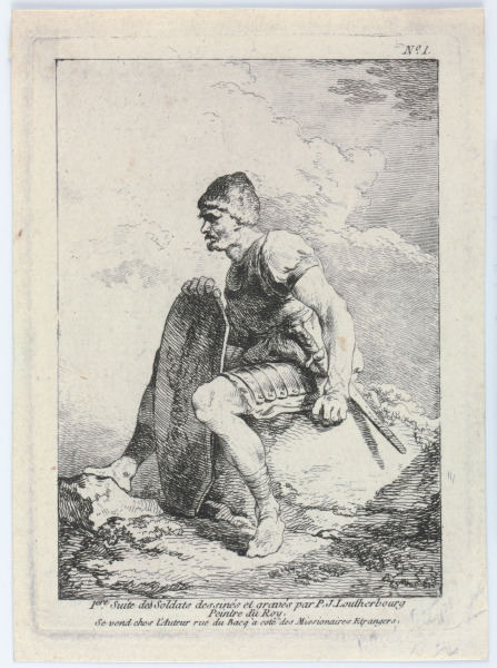 Plate 1 from the series “First Suite of Soldiers” - Image 2