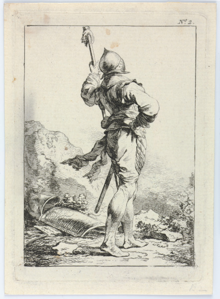 Plate 2 from the series “First Suite of Soldiers” - Image 2