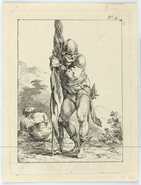 Plate 4 from the series “First Suite of Soldiers”