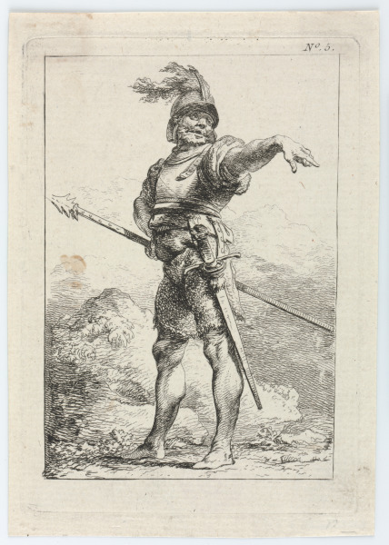 Plate 5 from the series “First Suite of Soldiers” - Image 2
