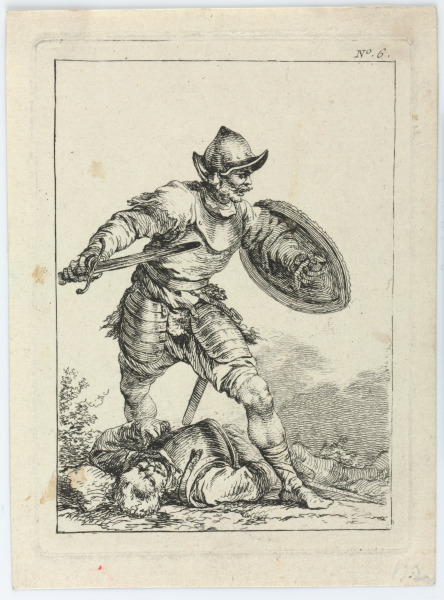 Plate 6 from the series “First Suite of Soldiers” - Image 2