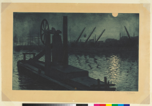 Dieppe, the Harbor Station Platform, effect of the moon - Image 2