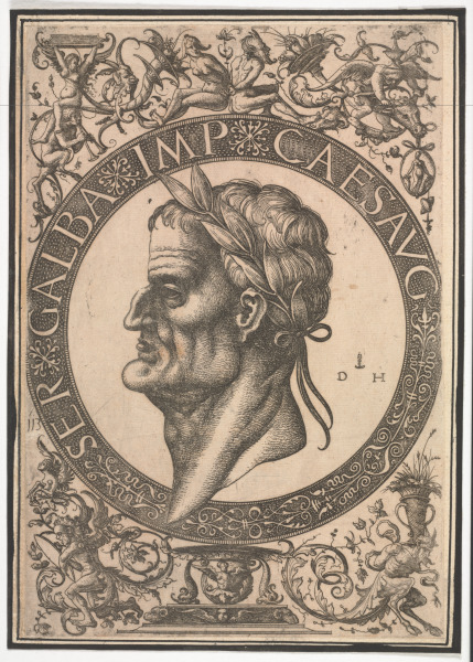 MEDALLION WITH THE BUST OF GALBA CAESAR