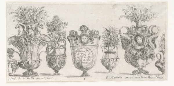Plate 1 from the series “Collection of Various Vases” - Image 2