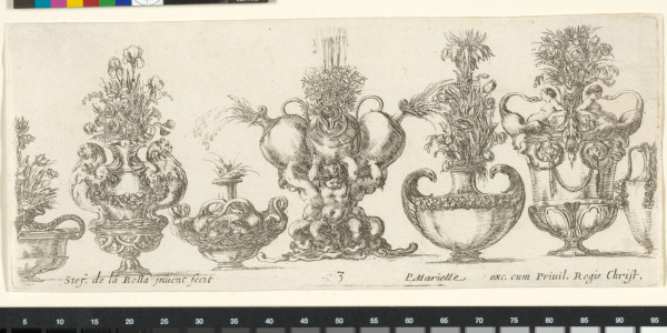Plate 3 from the series “Collection of Various Vases” - Image 1