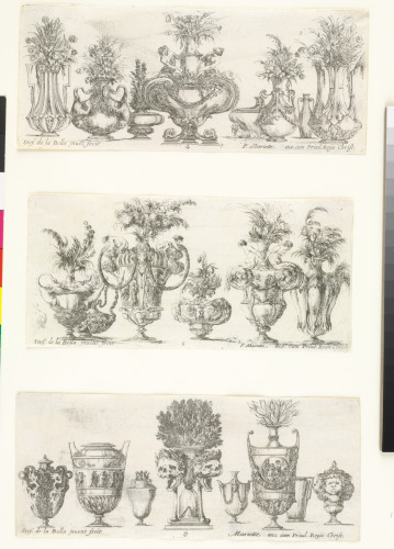 Plate 4 from the series “Collection of Various Vases” - Image 3