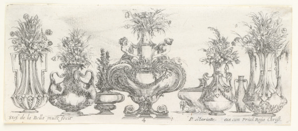 Plate 4 from the series “Collection of Various Vases” - Image 2