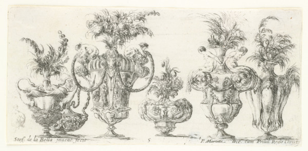 Plate 5 from the series “Collection of Various Vases” - Image 2