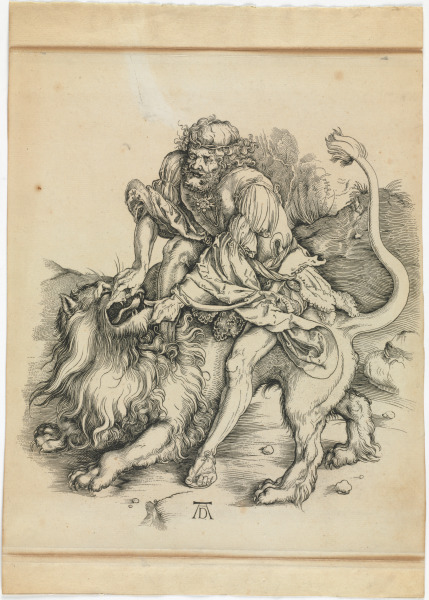 SAMSON KILLING THE LION