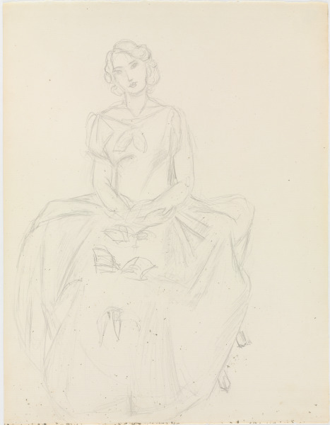 STUDY FOR "THE YELLOW DRESS"