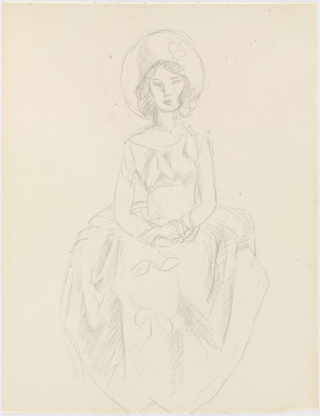 STUDY FOR "THE YELLOW DRESS"