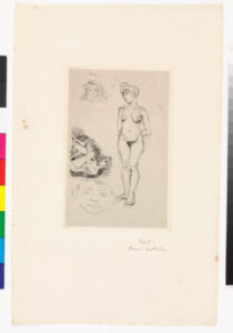 Two Nudes, Two Children’s Heads