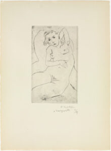 Seated Nude – Black Eyes