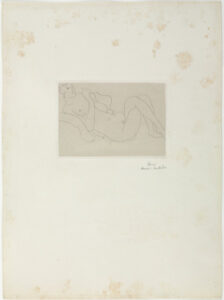 Outstretched Nude, Legs Crossed