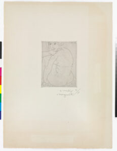 Seated Nude in Three-Quarter View, Full Face