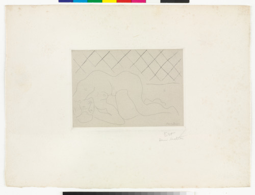 INVERTED NUDE, DIAMOND-PATTERNED BACKGROUND