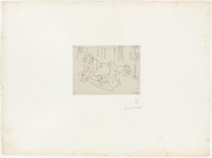 Sleeping Nude. Interior with Venetian Lamp