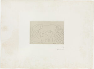 Nude Sleeping Askew, Arms Under Head