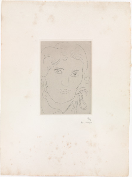 YOUNG GIRL, WAVY RIBBONS ON LEFT SHOULDER