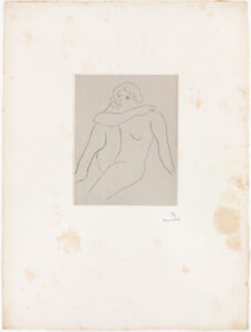 Seated Nude, Right Arm Resting on Left Shoulder
