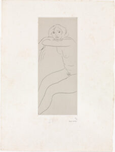 Seated Nude, Crossed Arms Supporting Head