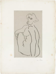 Seated Nude, Three-Quarter View of Back