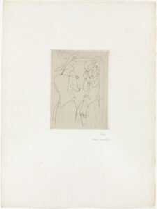 Girl in Hat before Mirror