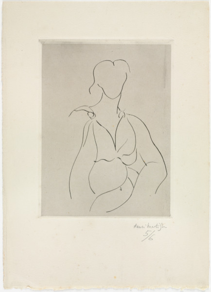 BUST OF WOMAN, SLEEVELESS DRESS